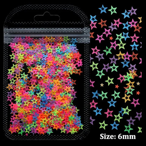 2g Holographic Nail Art Glitter – Love Heart Flakes & Sequins for Manicure - YGKXX-MX