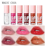 MAGIC CASA 6pcs/set Small bottle Hydrating Jelly Lip Oil long-lasting Moisturizing smooth shimmering Lip Hydrating