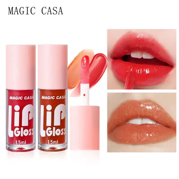 MAGIC CASA 6pcs/set Small bottle Hydrating Jelly Lip Oil long-lasting Moisturizing smooth shimmering Lip Hydrating