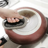 Magic Emery Sponge Brush Wipe Eraser Cleaner Kitchen Bath Rust Strong Decontamination Cleaning Tools With Handle