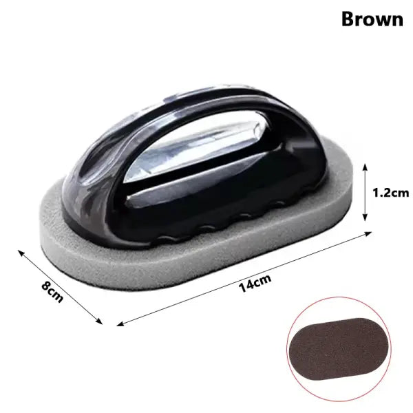 Magic Emery Sponge Brush Wipe Eraser Cleaner Kitchen Bath Rust Strong Decontamination Cleaning Tools With Handle
