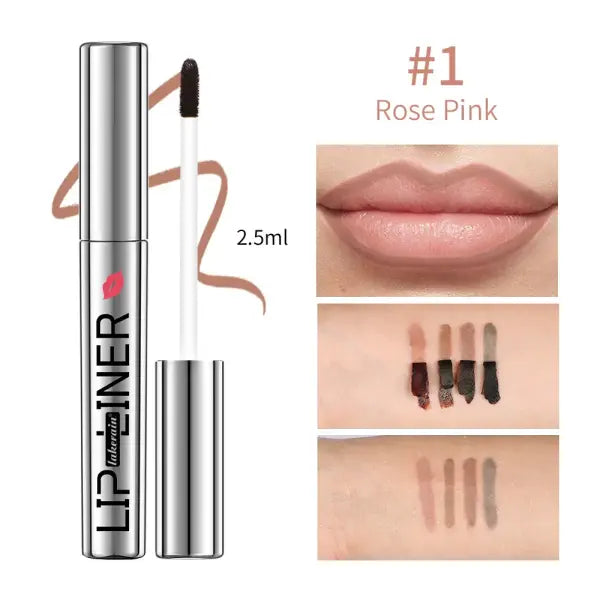Magic Peel Off Lip Cosmetic Matte Lip Liner Pencil Long Lasting Waterproof Smudge Proof Transfer Proof Peel Off Lip