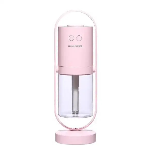 Pink Magic Shadow USB air humidifier with night light projection
