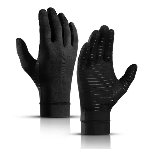 Magnetic Compression Gloves for Hand & Wrist Support - A0047-BLACK / S