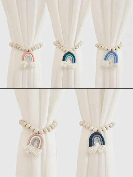 Magnetic Binding Straps - Fixed Curtain Holdbacks for Kids’ Rooms