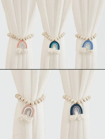 Magnetic Binding Straps - Fixed Curtain Holdbacks for Kids’ Rooms