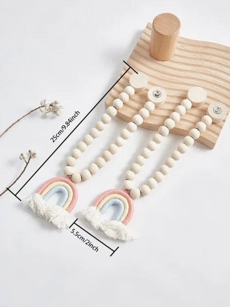 Magnetic Binding Straps - Fixed Curtain Holdbacks for Kids’ Rooms