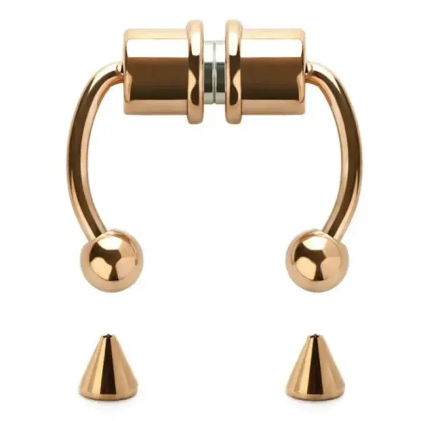 Magnetic Horseshoe Nose Rings 316L Stainless Steel Faux Septum Rings Fake Piercing Clip on Hoop Rings Gift for Women