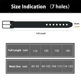 Maikun genuine leather men belt large size alloy pin buckle business suit