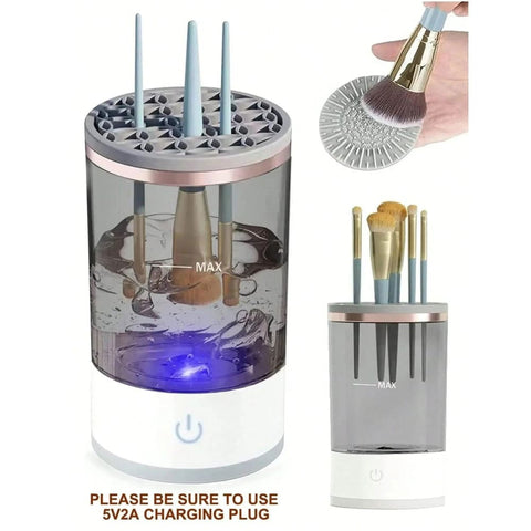 Makeup Brush Cleaner – Electric Makeup Brush Dryer and Cleaner - White