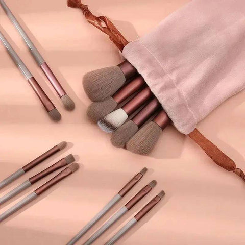 Makeup Brushes Set – 13-Piece Professional Brush Set with Bag