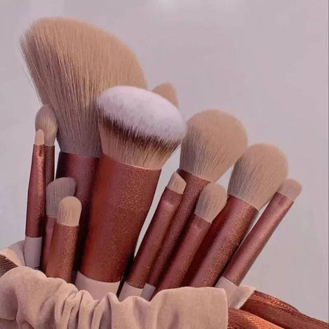 Makeup Brushes Set – 13-Piece Professional Brush Set with Bag