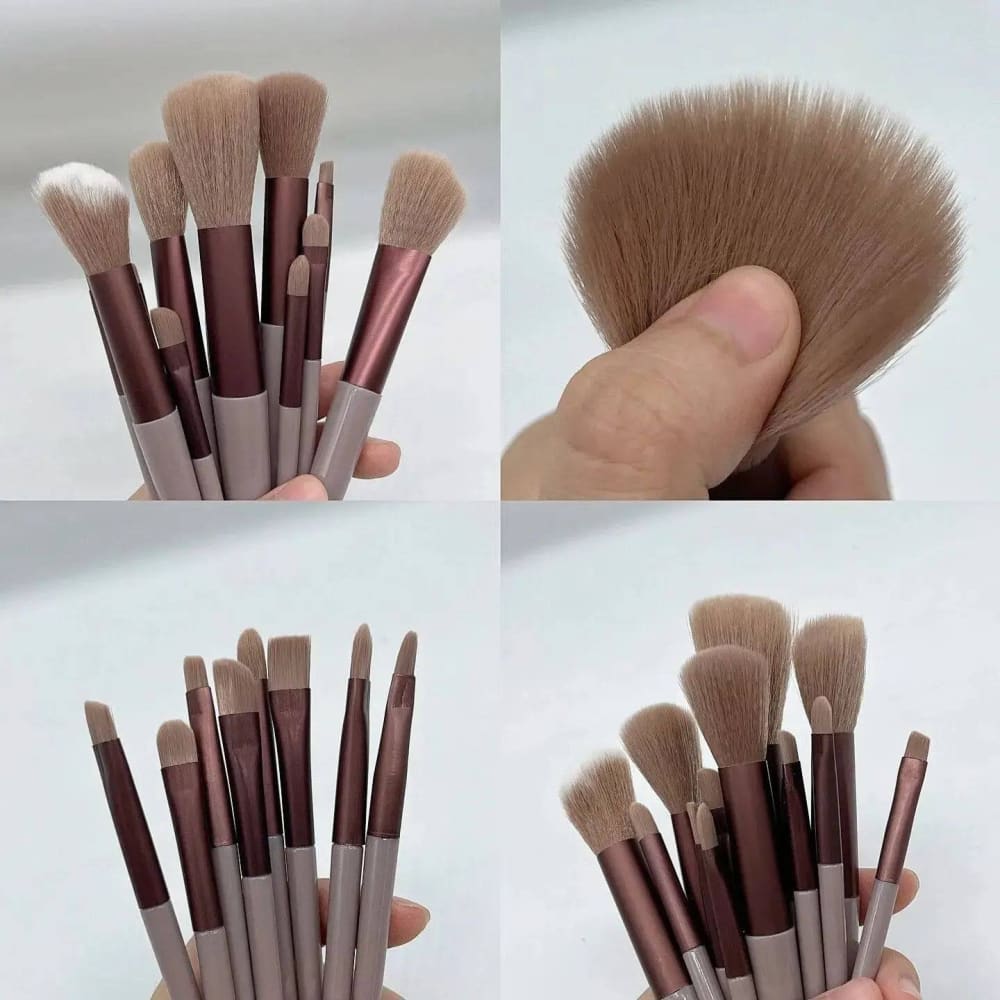 Makeup Brushes Set – 13-Piece Professional Brush Set with Bag