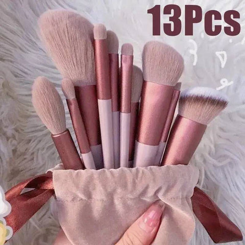 Makeup Brushes Set – 13-Piece Professional Brush Set with Bag