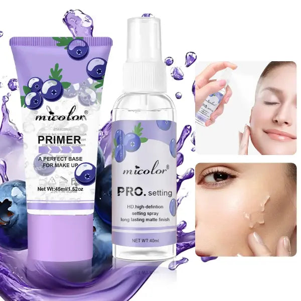 Makeup Set Primer and Setting Spray Duo for Longwear Poreless Finish