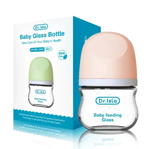 MAMIJOY Anti-Choke Baby Bottle Newborn Glass Bottles 90/160ML Anti-flatulence Milk Feeding Bottles Infant BPA Free 0-3