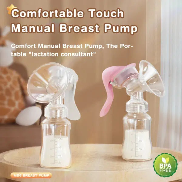 Manual Breast Pump – BPA-Free Baby Feeding Milk Suction Pump