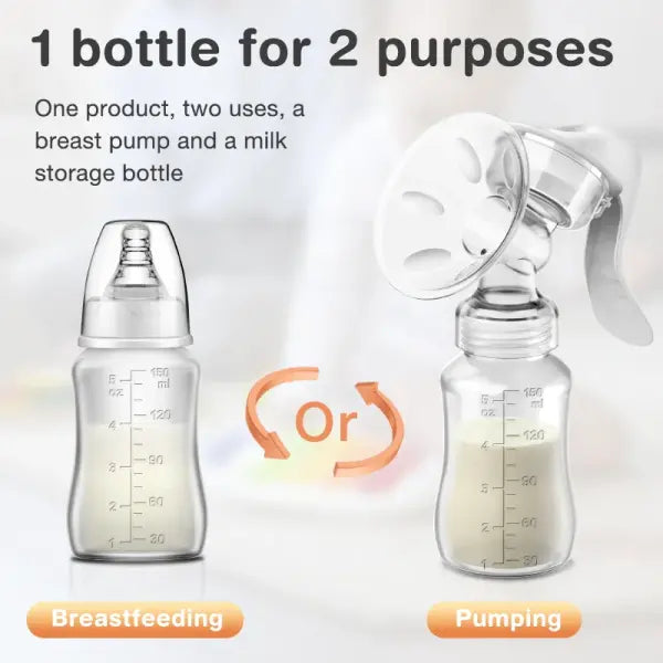 Manual Breast Pump – BPA-Free Baby Feeding Milk Suction Pump