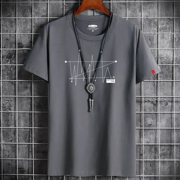 Men’s Oversized Goth Manga Graphic T-Shirt - 100% Cotton Heavyweight Streetwear Tee - Dark Aesthetic Alt Fashion Top