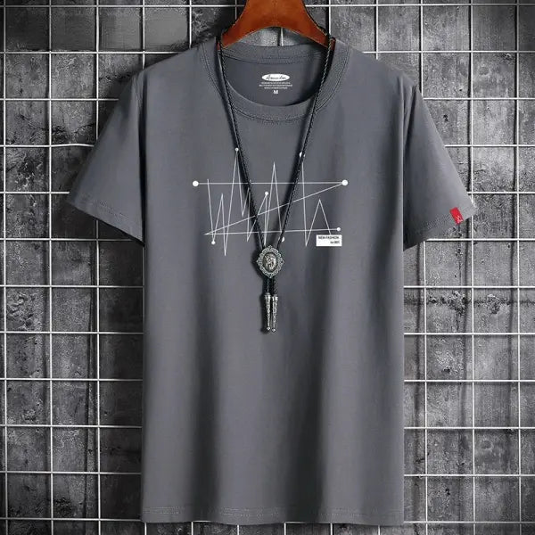 Men’s Oversized Goth Manga Graphic T-Shirt - 100% Cotton Heavyweight Streetwear Tee - Dark Aesthetic Alt Fashion Top