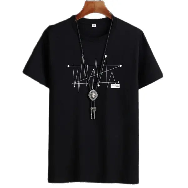 Men’s Oversized Goth Manga Graphic T-Shirt - 100% Cotton Heavyweight Streetwear Tee - Dark Aesthetic Alt Fashion Top