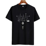 Men’s Oversized Goth Manga Graphic T-Shirt - 100% Cotton Heavyweight Streetwear Tee - Dark Aesthetic Alt Fashion Top