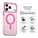 Matte Clear For Magsafe Wireless Charge Case for iPhone 17 Air 16 15 14 Plus 13 12 Pro Max Military Shockproof Candy