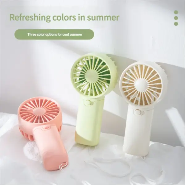 MEET SUN Portable Fan Convenient Creative Small Fan Pocket Hand-held Fan Lightweight AA Battery Handheld Mini Fan Air