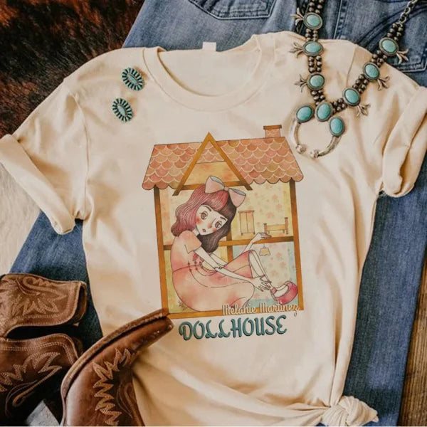 Melanie Martinez Manga T-Shirt - Harajuku Comic Tee for Women - Himpall