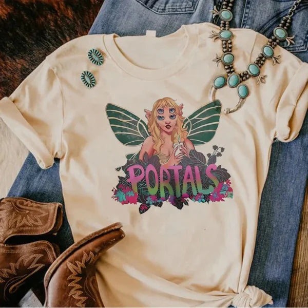 Melanie Martinez Manga T-Shirt - Harajuku Comic Tee for Women - Himpall