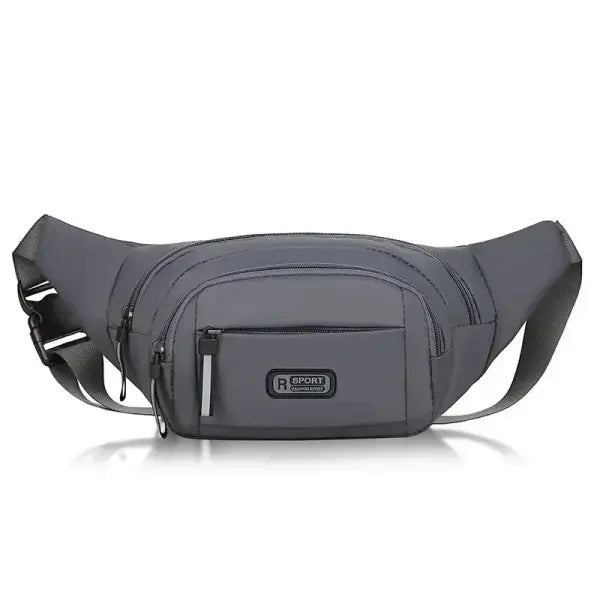 Canvas Fit Waistpack Polyester Fanny Pack for Running Casual Use - Grey