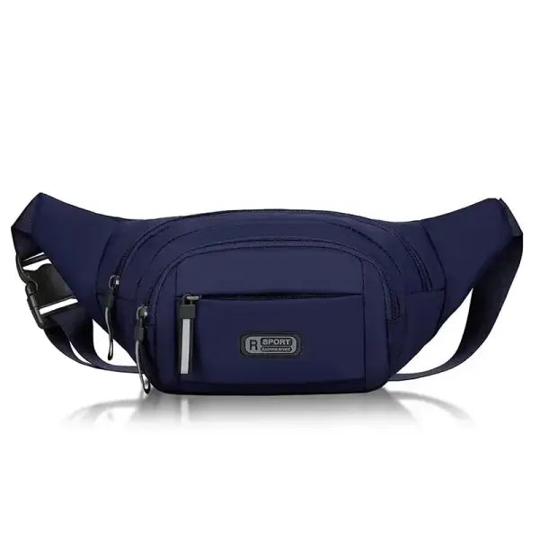 Canvas Fit Waistpack Polyester Fanny Pack for Running Casual Use - Blue
