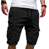 Men Cargo Jogger Shorts Multiple Sizes – Tactical Workout Gym Style - Black / 2XL - None