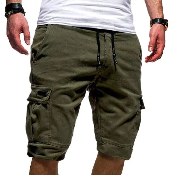 Men Cargo Jogger Shorts Multiple Sizes – Tactical Workout Gym Style - Green / 2XL - None