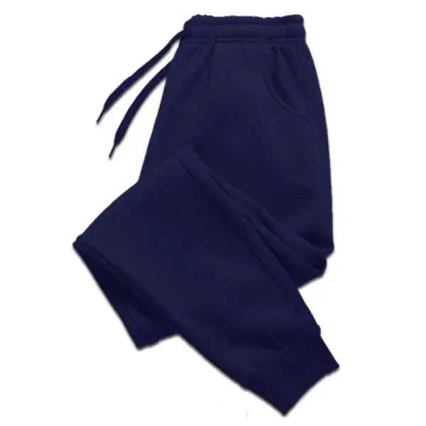 Men Casual Sports Pants Polyester Athletic Joggers - Blue / XXL