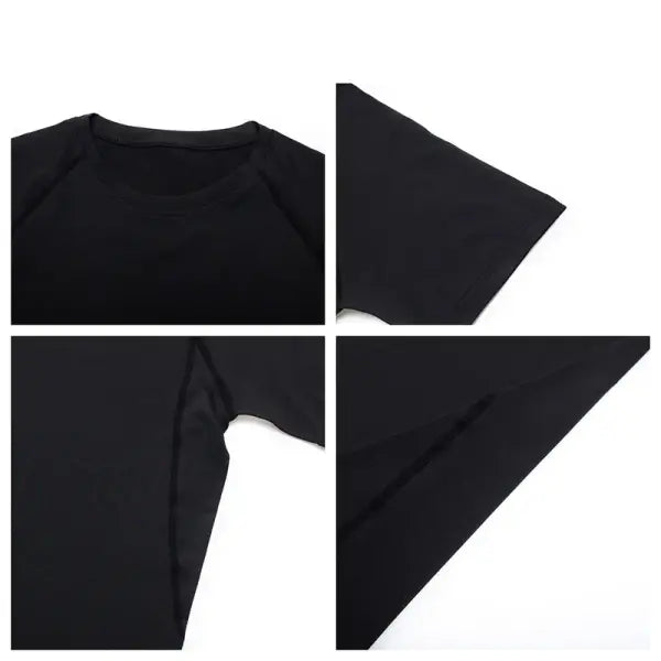 Men’s Dry Fit Compression Shirt Elastane Quick Dry Athletic Top