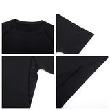 Men’s Dry Fit Compression Shirt Elastane Quick Dry Athletic Top