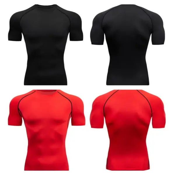 Men’s Dry Fit Compression Shirt Elastane Quick Dry Athletic Top
