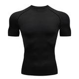 Men’s Dry Fit Compression Shirt Elastane Quick Dry Athletic Top