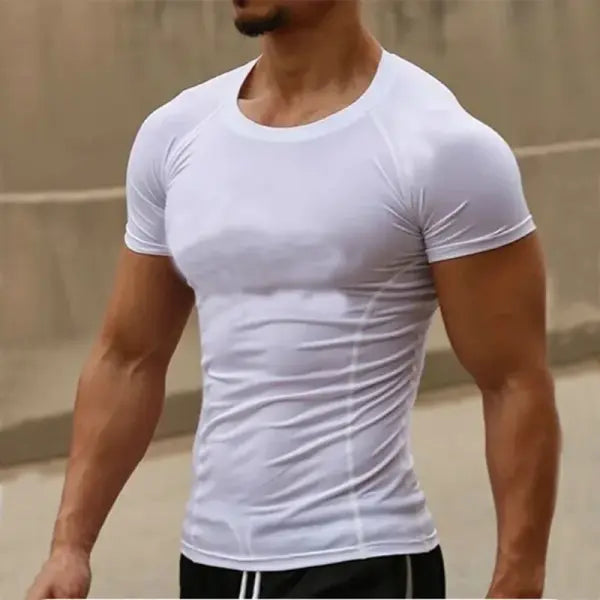 Men Compression Sportswear Standard Length – Quick Dry Gym Tee Men