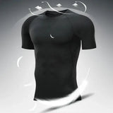 Men Compression Sportswear Standard Length – Quick Dry Gym Tee Men