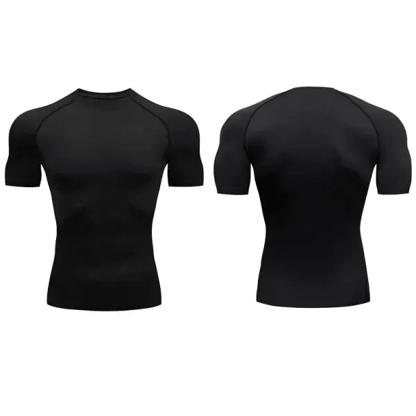 Men Compression Sportswear Standard Length – Quick Dry Gym Tee Men - image color 3 / XL