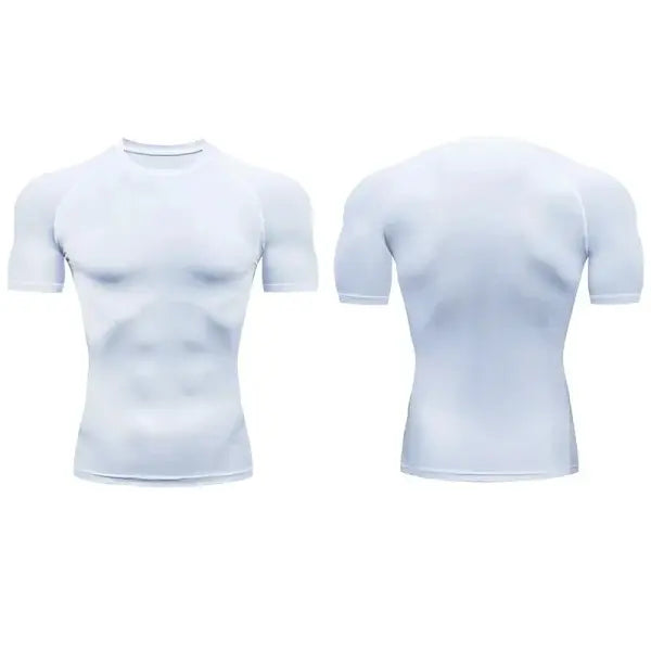 Men Compression Sportswear Standard Length – Quick Dry Gym Tee Men - image color 10 / XXXL