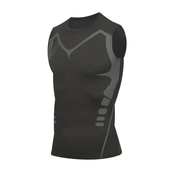 Men Compression Sportswear Standard Length – Quick Dry Gym Tee Men - image color 8 / XXXL