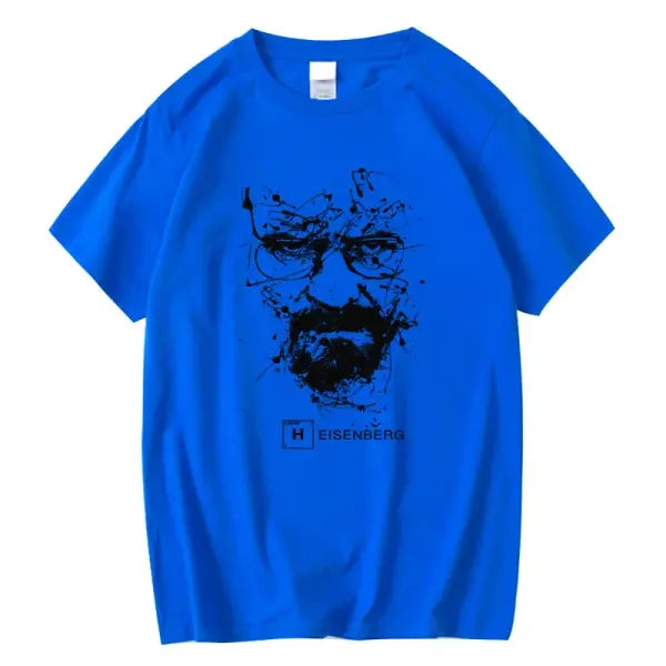 Breaking Bad Heisenberg Graphic T-Shirt - 100% Cotton Walter White Fan Tee - Premium Pop Culture Streetwear for Men