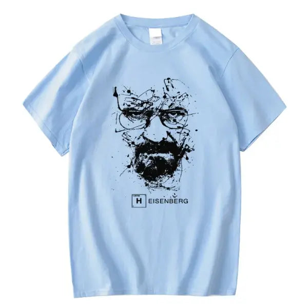 Breaking Bad Heisenberg Graphic T-Shirt - 100% Cotton Walter White Fan Tee - Premium Pop Culture Streetwear for Men