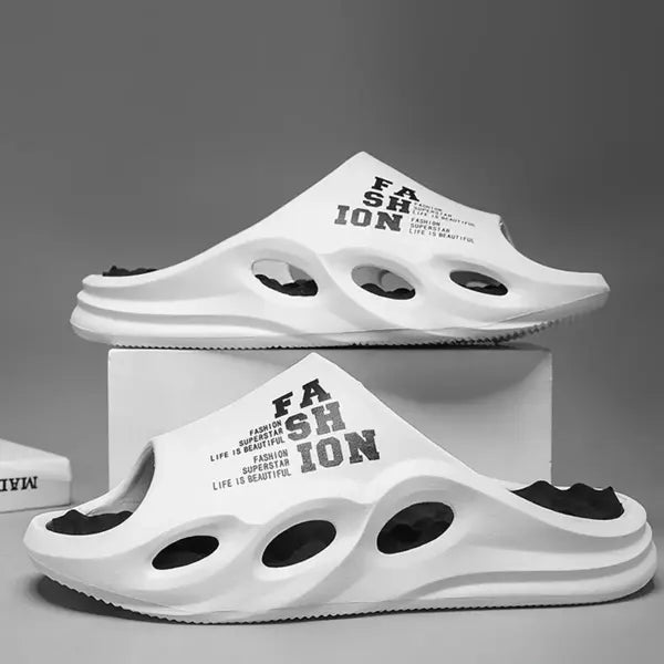 Men Fashion Massage Slippers Indoor/Outdoor Sandals Beach Flip Flop Thick Sole Male Slides Summer Non-Slip Men Shower