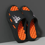 Men Fashion Massage Slippers Indoor/Outdoor Sandals Beach Flip Flop Thick Sole Male Slides Summer Non-Slip Men Shower