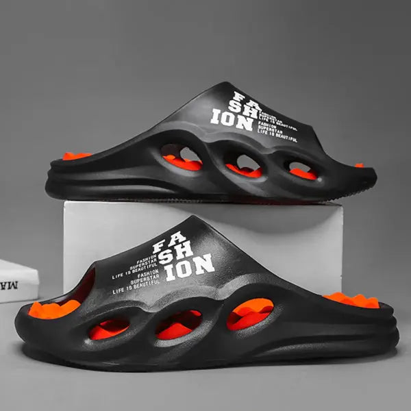 Men Fashion Massage Slippers Indoor/Outdoor Sandals Beach Flip Flop Thick Sole Male Slides Summer Non-Slip Men Shower