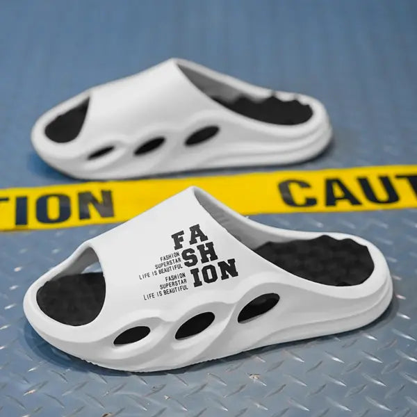 Men Fashion Massage Slippers Indoor/Outdoor Sandals Beach Flip Flop Thick Sole Male Slides Summer Non-Slip Men Shower